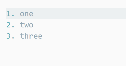 List editing